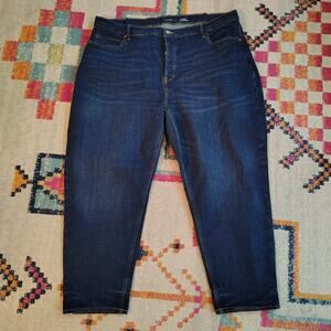 Old Navy Womens 24 Jeans Plus Size Extra High Rise Curvy Sky-Hi Straight Button